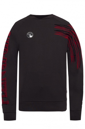 Sweatshirt with velvet inserts, zdjęcie 1 Sweatshirt with velvet inserts od Plein Sport